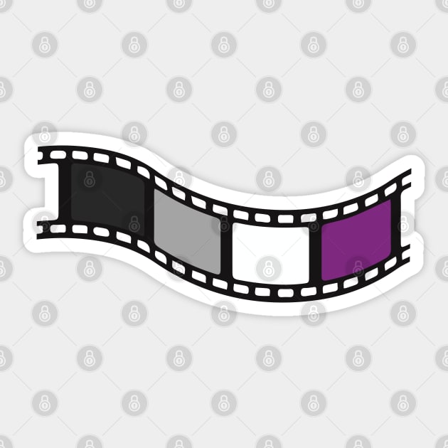 Film Strip - Asexual Pride Sticker by LaLunaWinters